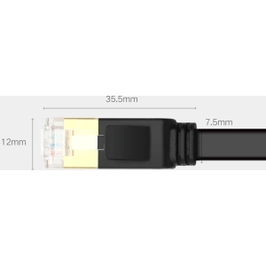 Kup Płaski kabel sieciowy UGREEN Ethernet RJ45 Cat.7 STP LAN 10Gbps 3m czarny - UGR1749 - {ean13} - Sklep Home Screen