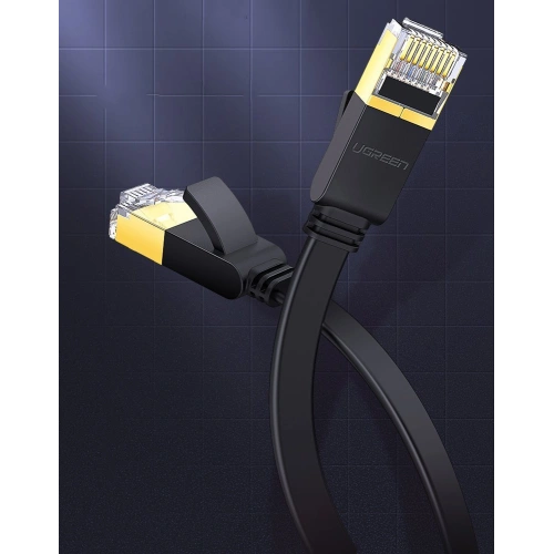 Kup UGREEN plat Ethernet RJ45 Cat.7 STP LAN 10Gbps cablu de rețea 3m negru - UGR1749 - {ean13} - Sklep Home Screen