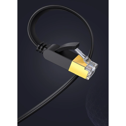 Kup UGREEN plat Ethernet RJ45 Cat.7 STP LAN 10Gbps cablu de rețea 3m negru - UGR1749 - {ean13} - Sklep Home Screen