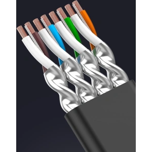 Kup Płaski kabel sieciowy UGREEN Ethernet RJ45 Cat.7 STP LAN 10Gbps 3m czarny - UGR1749 - {ean13} - Sklep Home Screen