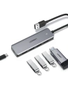 Kup UGREEN adaptor HUB USB-A / 4xUSB-A 3.2Gen1 cu port de alimentare micro USB suplimentar gri - UGR1750 - {ean13} - Sklep Home Screen