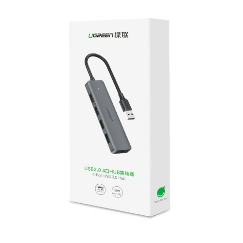 Kup UGREEN adaptor HUB USB-A / 4xUSB-A 3.2Gen1 cu port de alimentare micro USB suplimentar gri - UGR1750 - {ean13} - Sklep Home Screen