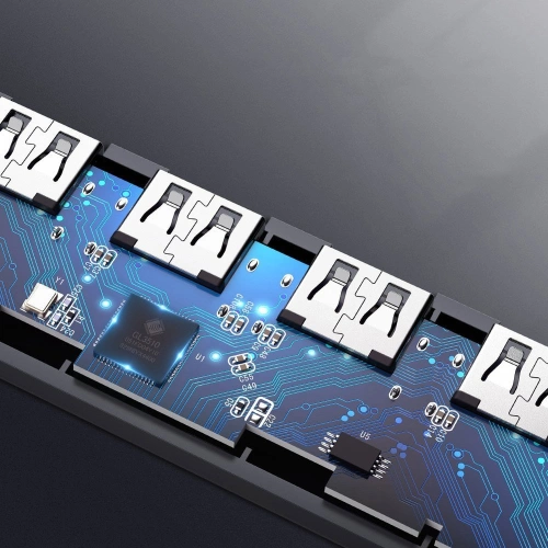 Kup Adaptér UGREEN HUB USB-A / 4xUSB-A 3.2Gen1 s dalším napájecím portem micro USB šedý - UGR1750 - {ean13} - Sklep Home Screen