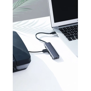 Kup UGREEN HUB USB-A Adapter / 4xUSB-A 3.2Gen1 mit zusätzlichem micro USB Stromanschluss grau - UGR1750 - {ean13} - Sklep Home Screen