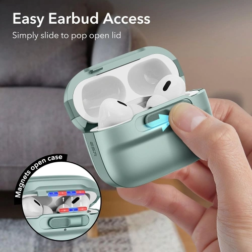 Kup Case ESR Pulse HaloLock MagSafe Apple Airpods Pro 1/2 Grün - ESR742 - {ean13} - Sklep Home Screen