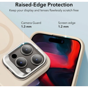 ESR Apple Caz Cloud Kickstand HaloLock MagSafe iPhone 15 Pro Bej