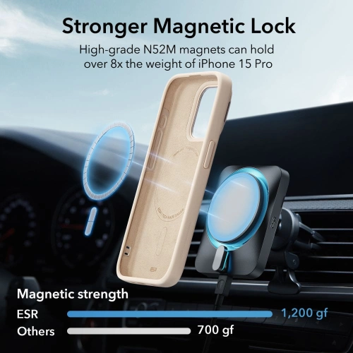 Kup Etui ESR Cloud Kickstand HaloLock MagSafe Apple iPhone 15 Pro Béžová - ESR743 - {ean13} - Sklep Home Screen