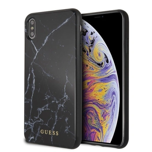 Kup Etui Guess GUHCI65HYMABK Apple iPhone XS Max negru/marmură black - GUE077BLK - {ean13} - Sklep Home Screen