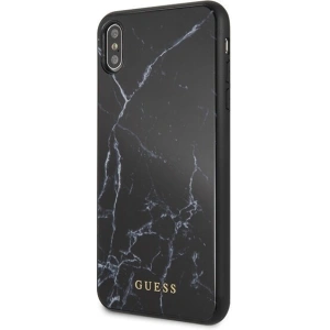 Case Guess GUHCI65HYMABK Apple iPhone XS Max schwarz/marmor