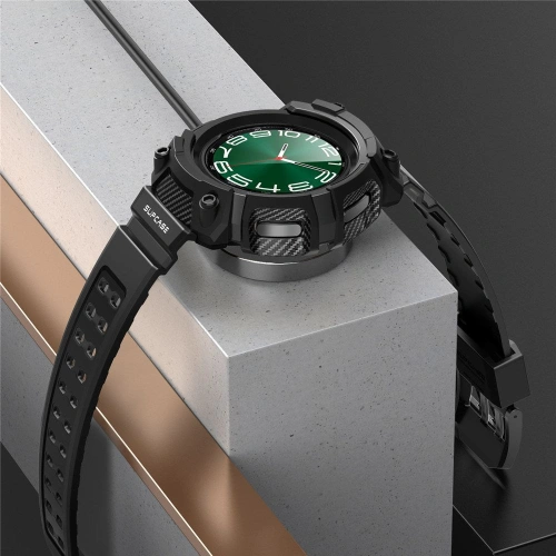 Kup Supcase Samsung Carcasă Unicorn Beetle Pro + 2x sticlă călită Galaxy Watch 6 Classic 47mm negru - SPC404 - {ean13} - Sklep Home Screen