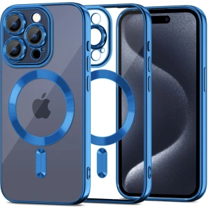 Etui Tech-Protect MagShine MagSafe Apple iPhone 15 Pro Navy