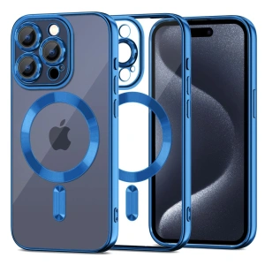 Buy Tech-Protect MagShine MagSafe Apple iPhone 15 Pro Max Navy - THP2386 - {ean13} - Home Screen Store Europe