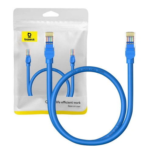 Kup Kabel síťový Baseus Ethernet RJ45 Cat.6 1000Mbps 0,5m (modrý) - BSU4711 - {ean13} - Sklep Home Screen