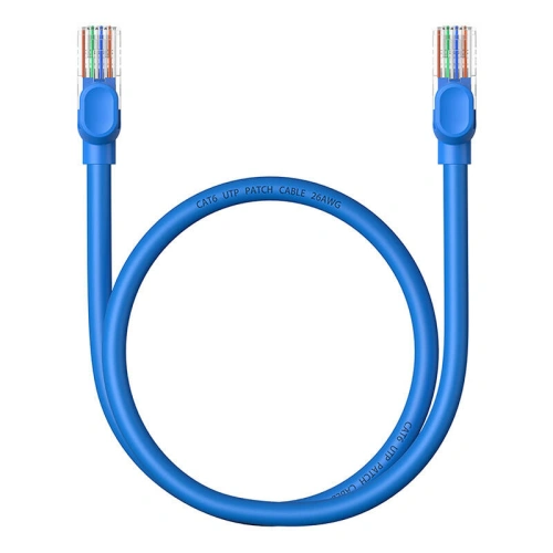 Buy Baseus Ethernet RJ45 Cat.6 1000Mbps network cable 0.5m (blue) - BSU4711 - {ean13} - Home Screen Store Europe