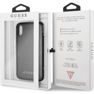 Guess GUHCI65IGLBK iPhone Xs Max black hard case Iridescent