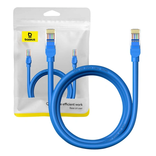 Kup Baseus Cablu de rețea Ethernet RJ45 Cat.6 1000Mbps 2m (albastru) - BSU4713 - {ean13} - Sklep Home Screen