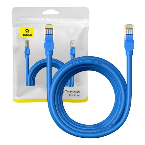 Kup Kabel síťový Baseus Ethernet RJ45 Cat.6 1000Mbps 5m (modrý) - BSU4715 - {ean13} - Sklep Home Screen