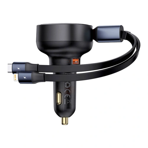 Kup Baseus Încărcător auto Enjoyment USB-A cu cablu USB-C / Lightning 60 W (negru) - BSU4718 - {ean13} - Sklep Home Screen
