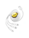 Kup Kabel 3w1 Baseus USB-A / USB-C, USB-A, Lightning 3,5A 1.1m (weiß) - BSU4719 - {ean13} - Sklep Home Screen