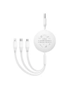 Kup Kabel 3w1 Baseus USB-A / USB-C, USB-A, Lightning 3,5A 1.1m (weiß) - BSU4719 - {ean13} - Sklep Home Screen