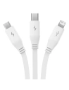 Kup Kabel 3w1 Baseus USB-A / USB-C, USB-A, Lightning 3,5A 1.1m (bílý) - BSU4719 - {ean13} - Sklep Home Screen