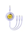 Kup Kabel 3w1 Baseus USB-A / USB-C, USB-A, Lightning 3,5A 1.1m (fioletowy) - BSU4720 - {ean13} - Sklep Home Screen