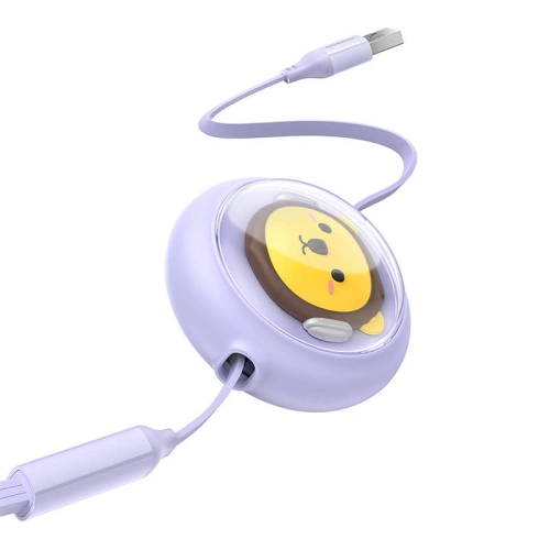 Kup Baseus 1.1m Cablu 3 în 1 USB-A / USB-C, USB-A, Lightning 3.5A (violet) - BSU4720 - {ean13} - Sklep Home Screen