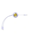 Kup Kabel 3w1 Baseus USB-A / USB-C, USB-A, Lightning 3,5A 1.1m (fialový) - BSU4720 - {ean13} - Sklep Home Screen