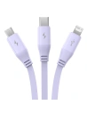 Kup Kabel 3w1 Baseus USB-A / USB-C, USB-A, Lightning 3,5A 1.1m (fialový) - BSU4720 - {ean13} - Sklep Home Screen