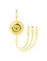 Kup Kabel 3w1 Baseus USB-A / USB-C, USB-A, Lightning 3,5A 1.1m (žlutý) - BSU4721 - {ean13} - Sklep Home Screen