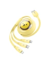Buy Baseus USB-A / USB-C, USB-A, Lightning 3.5A 3-in-1 cable 1.1m (yellow) - BSU4721 - {ean13} - Home Screen Store Europe