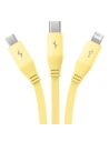 Kup Kabel 3w1 Baseus USB-A / USB-C, USB-A, Lightning 3,5A 1.1m (żółty) - BSU4721 - {ean13} - Sklep Home Screen