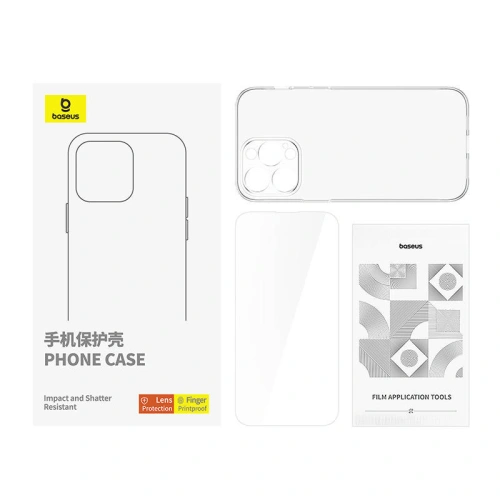 Kup Case + gehärtetes Glas Baseus Apple iPhone 15 Pro - BSU4724 - {ean13} - Sklep Home Screen