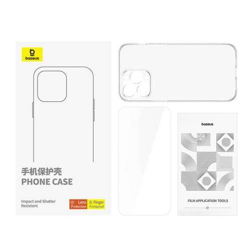 Buy Baseus case + tempered glass Apple iPhone 15 Pro Max - BSU4725 - {ean13} - Home Screen Store Europe