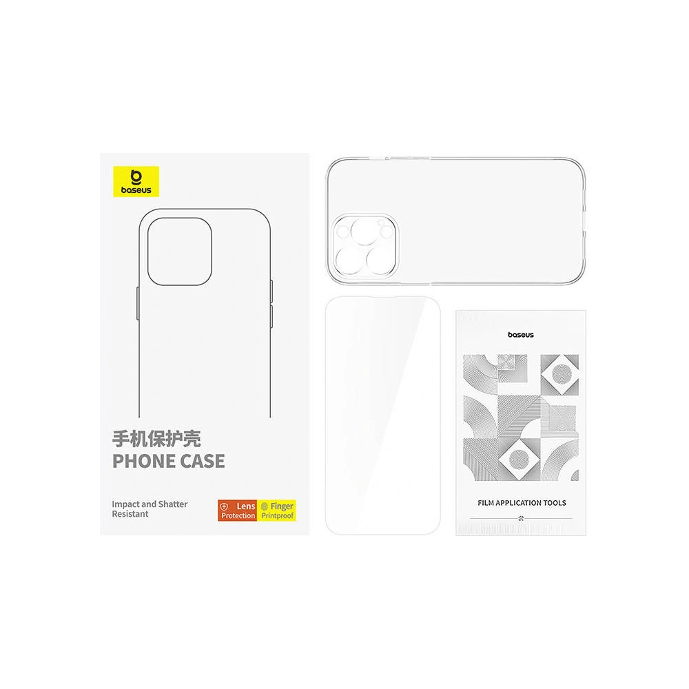 Etui + szkło hartowane Baseus Apple iPhone 15 Pro Max