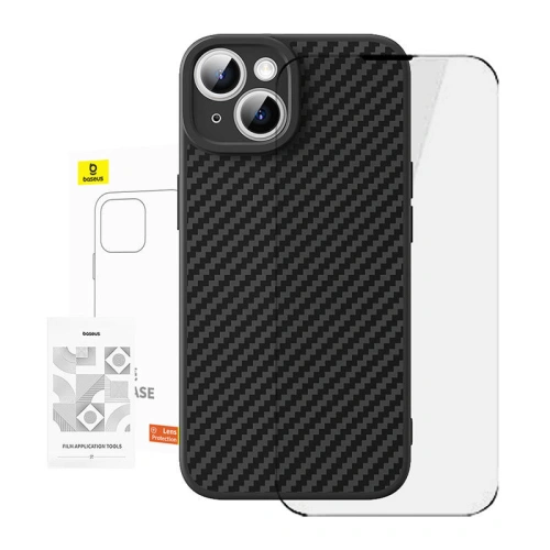 Kup Case Baseus synthetische Faser + gehärtetes Glas Apple iPhone 15 - BSU4728 - {ean13} - Sklep Home Screen