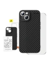 Kup Case Baseus Synthetische Faser + gehärtetes Glas Apple iPhone 15 Plus / 14 Plus - BSU4729 - {ean13} - Sklep Home Screen