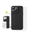 Case Baseus synthetische Faser + gehärtetes Glas Apple iPhone 15 Pro