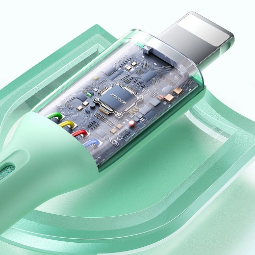 Kup Joyroom Cablu Multi-Color Series SA34-AL3 USB-A / Lightning 3A 1m verde - JYR789 - {ean13} - Sklep Home Screen