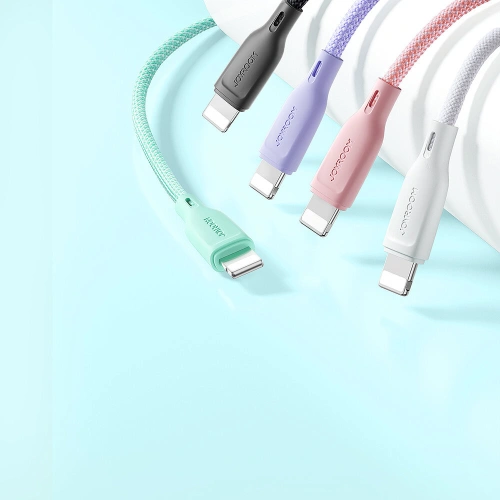 Kup Kabel Joyroom Multi-Color Series SA34-AL3 USB-A / Lightning 3A 1m weiß - JYR790 - {ean13} - Sklep Home Screen