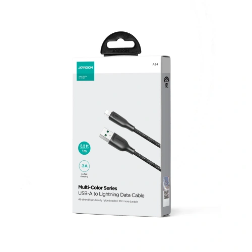 Kup Kabel Joyroom Multi-Color Series SA34-AL3 USB-A / Lightning 3A 1m schwarz - JYR791 - {ean13} - Sklep Home Screen