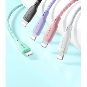 Kabel Joyroom Multi-Color Series SA34-AL3 USB-A / Lightning 3A 1m różowy