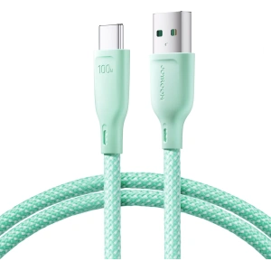 Kabel Joyroom Multi-Color Series SA34-AC6 USB-A / USB-C 100W 1m zielony