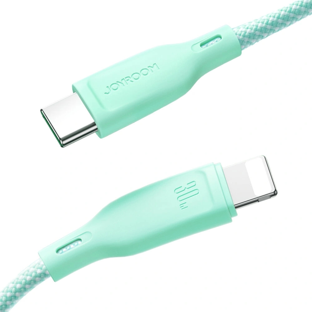 Kabel Joyroom Multi-Color Series SA34-AC6 USB-A / USB-C 100W 1m biały