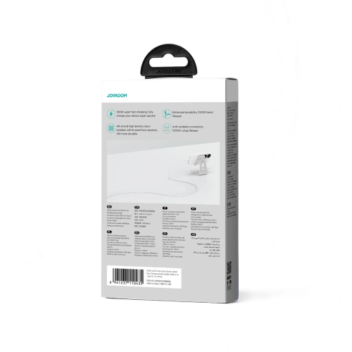 Kup Kabel Joyroom Multi-Color Series SA34-AC6 USB-A / USB-C 100W 1m weiß - JYR795 - {ean13} - Sklep Home Screen