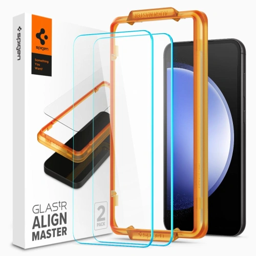 Kup Gehärtetes Glas Spigen GLAS.tR AlignMaster Samsung Galaxy S23 FE Clear [2 PACK] - SPN3179 - {ean13} - Sklep Home Screen