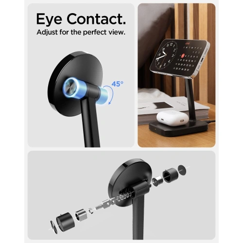 Kup Indukční nabíječka Spigen PF2100 ArcField MagFit Dual Wireless Charger Black + kabel USB-C 2m - SPN3180 - {ean13} - Sklep Home Screen