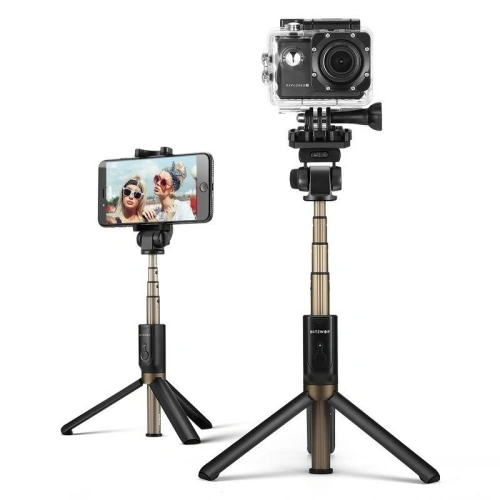 Kup Selfie Stick Stativ 3in1 BlitzWolf BW-BS3 Sport Schwarz - BLZ002BLK - {ean13} - Sklep Home Screen