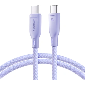 Kabel Joyroom Multi-Color Series SA34-CC3 USB-C / USB-C 60W 1m fioletowy