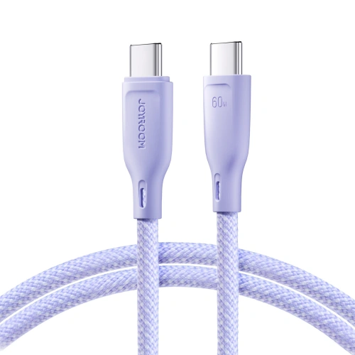 Kup Joyroom Cablu Multi-Color Series SA34-CC3 USB-C / USB-C 60W 1m violet - JYR798 - {ean13} - Sklep Home Screen